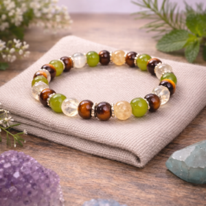 Armband Tigerauge & Citrin
